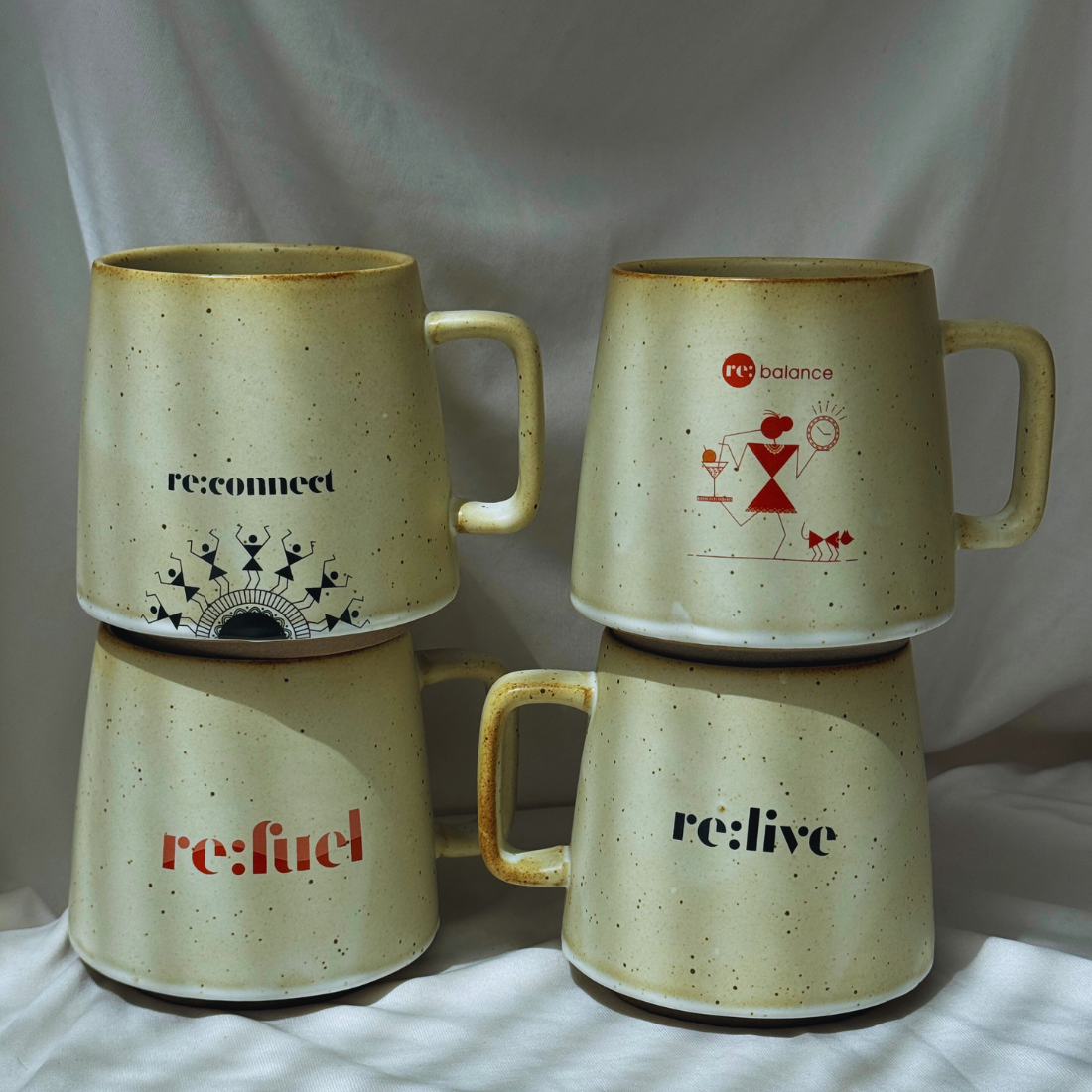 Reconnect Warli Design Keramik | 330ml