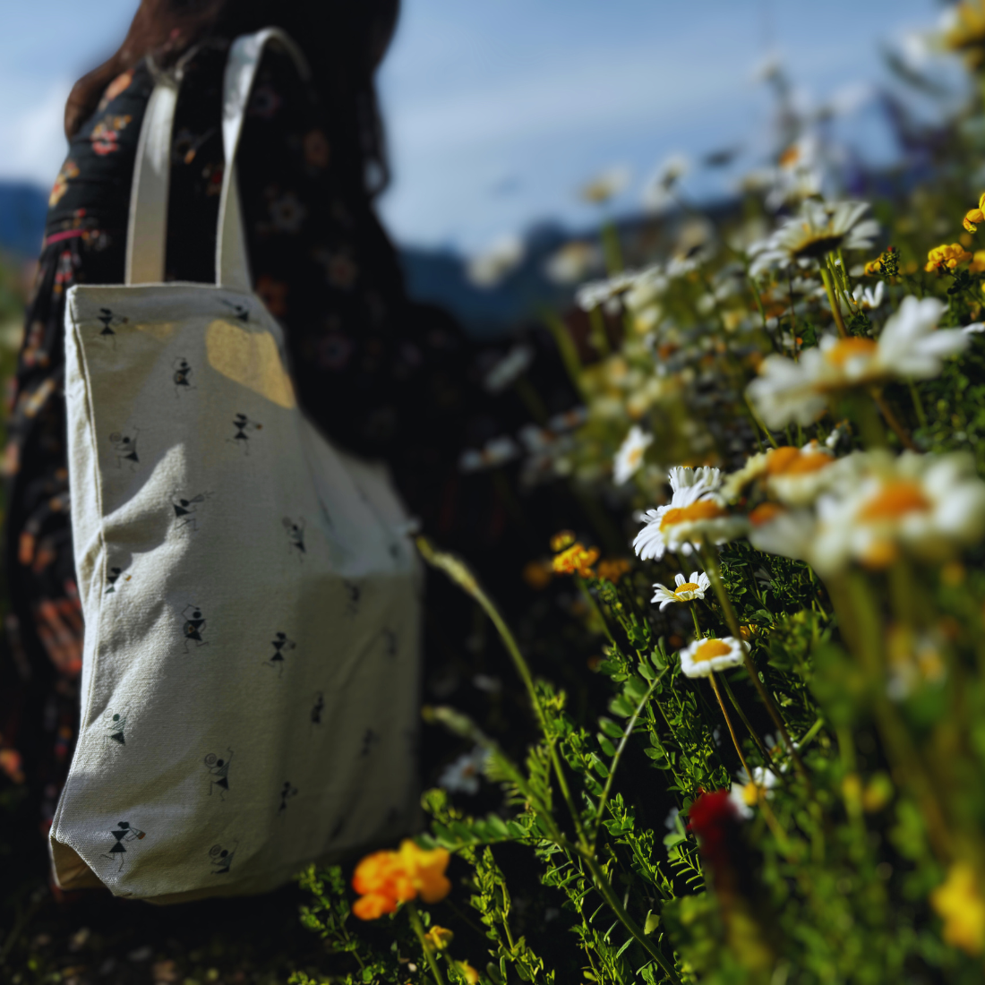 Warli Fiesta Fling Tote Bag