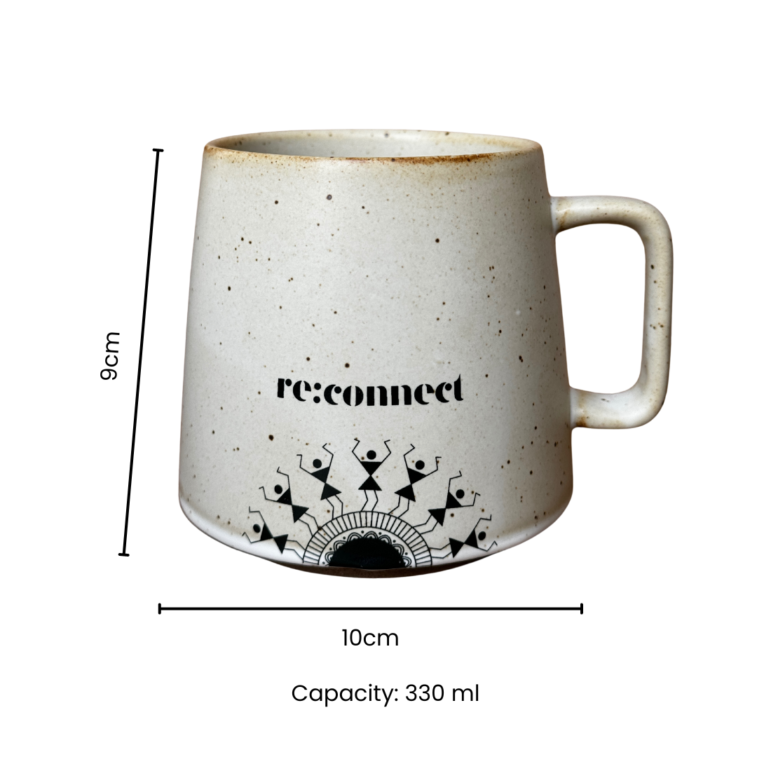 Reconnect Warli Design Ceramic | 330ml