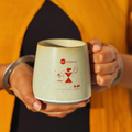 Rebalance Ceramic Coffee Mug | Inspired by Warli Painting | 330ml